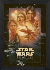 Star Wars Episode IV: Eine neue Hoffnung gerahmtes Wandbild Poster Leinwanddruck Bild