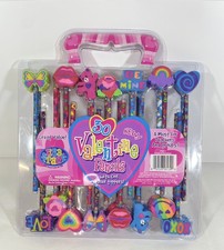Vtg Lisa Frank Valentine Pencils 30 Pack NEW Sealed Rare 90s Eraser Toppers NOS
