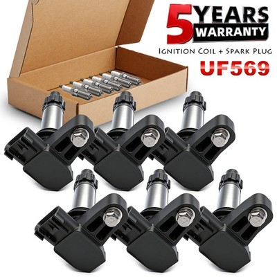 Ignition Coil UF569 Spark Plug XP5263 For 2007-2008 Saturn Outlook 3.6L V6