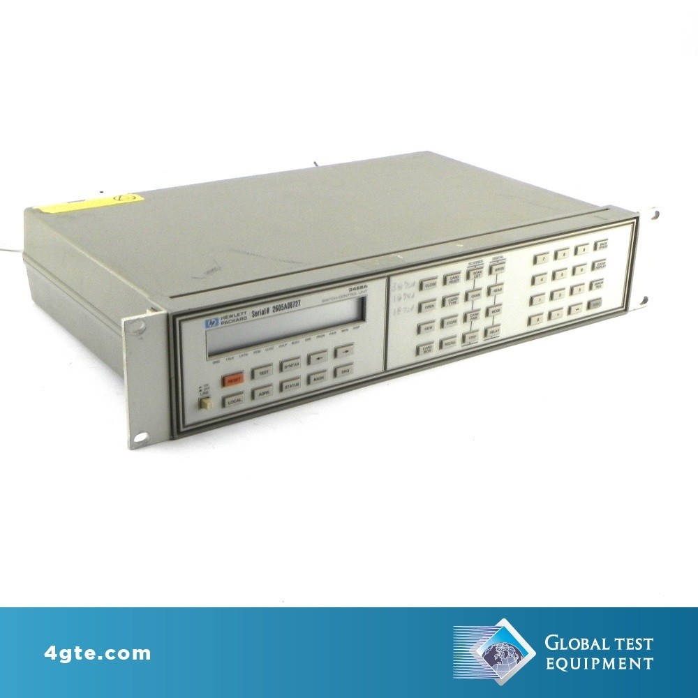 Keysight 3488A Switch/Control Unit with (1) 44474A and (3) 44470A's