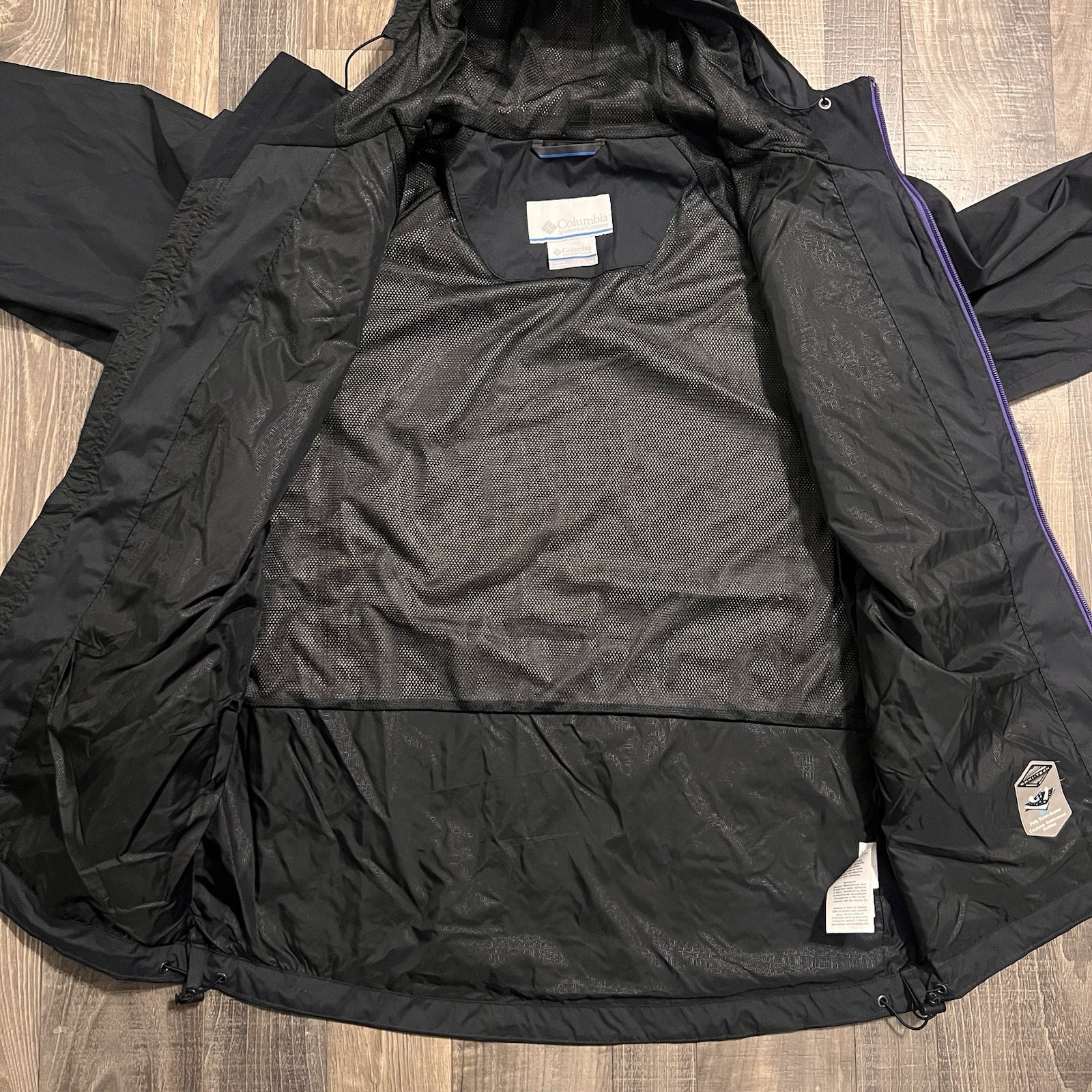 Washington Huskies Columbia Men’s Medium Jacket Omni Tech Windbreaker Full Zip thumbnail 9