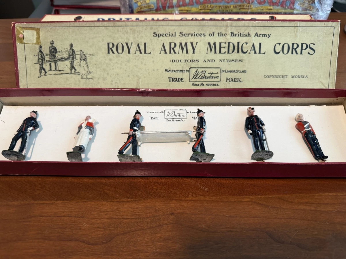 Coffret Britains Infantry Active Service #195 – 1/32 – Années 30 – Plomb – Occasion