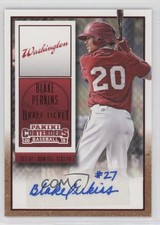 2015 Panini Contenders Draft Ticket Red Foil Blake Perkins #38 Auto 0r4