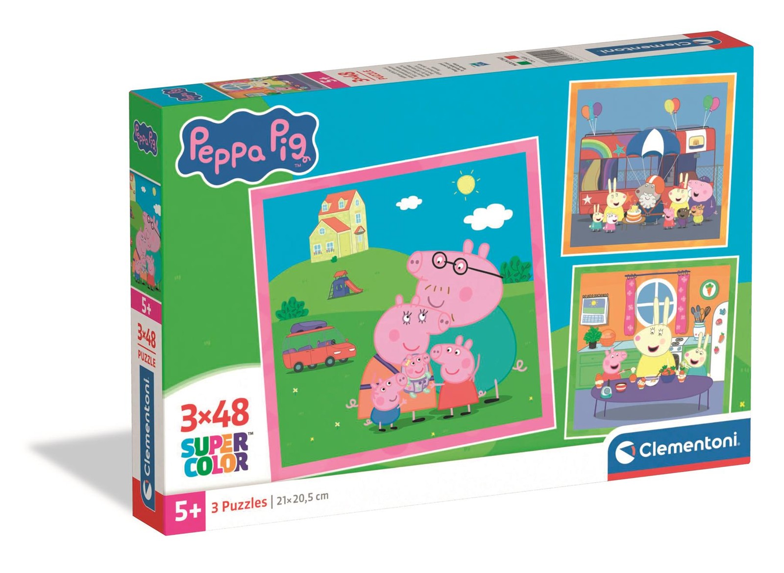 Peppa Pig Puzzles 3 x 48 Piece Set Peppa George Evie Jigsaw Puzzles