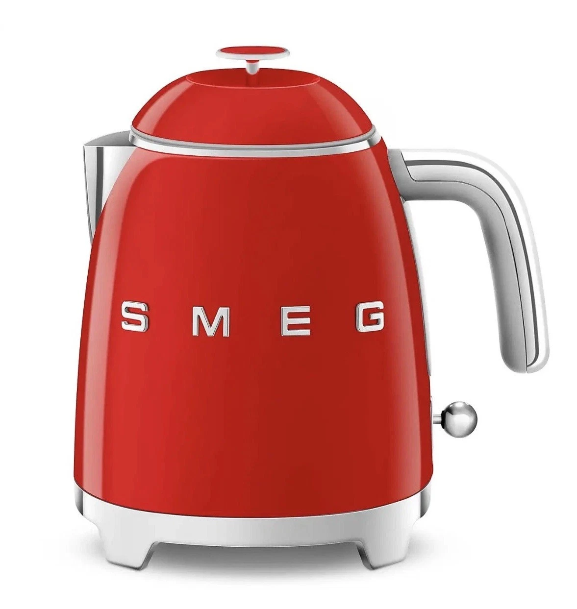 Smeg KLF05RDUK 50's Style 0.8L 1400w Mini Kettle Stainless Steel~ Red New Sealed
