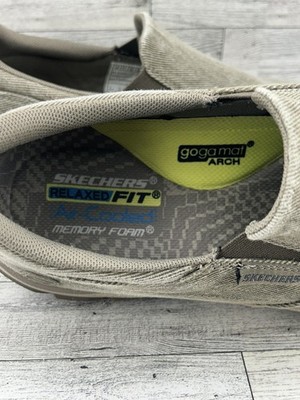 Skechers Shoes Mens 12 Casual Slip On Sneakers Relaxed Fit Memory Foam Goga Mat Skechers Relaxed Fit Shoes Mens Size 12 Goodyear Goga Mat  main image 3