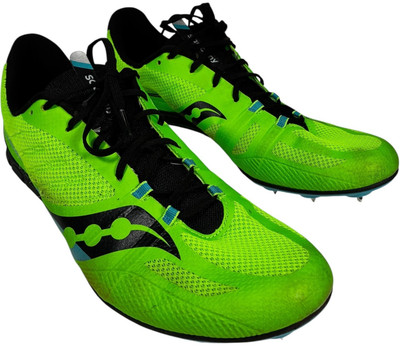 Saucony Mens Vendetta 3 Fluorescent Lime Track Spike Shoes S29073-2 Size 13