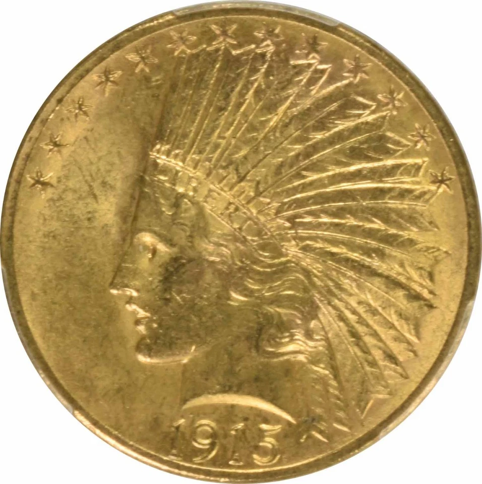 1915 $10 Gold Indian MS63 PCGS - Image 3 of 4
