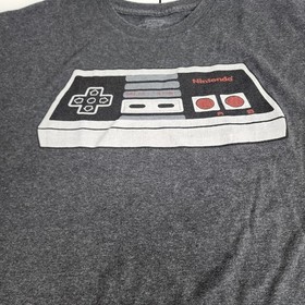 Nintendo Original NES Game Controller Gray Short Sleeve T-Shirt Men's Size XXL