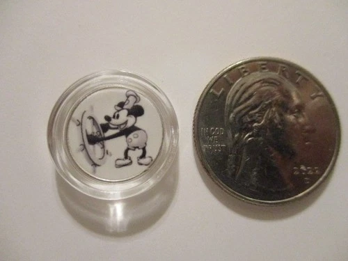 Mickey Mouse as Steam Boat Willie 1 Gram .999 Fine Silver Round