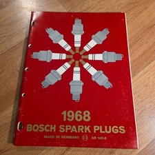 Vintage 1968 Bosch Spark Plug Catalog