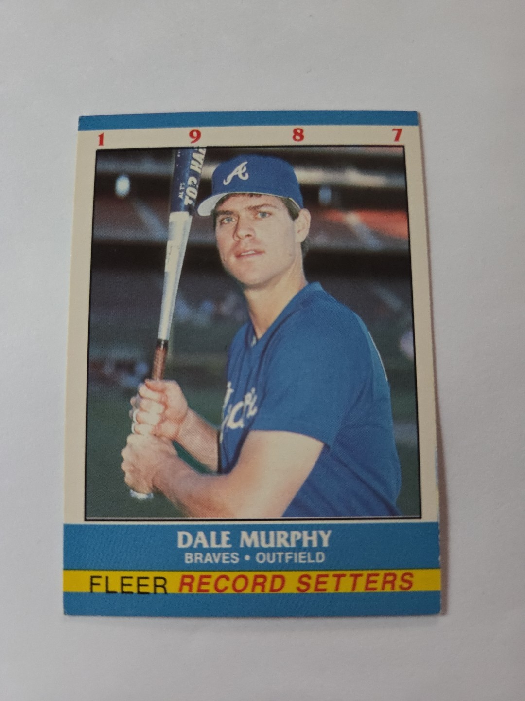 1987 Fleer Record Setters  #23 Dale Murphy Atlanta Braves Baseball Card D20