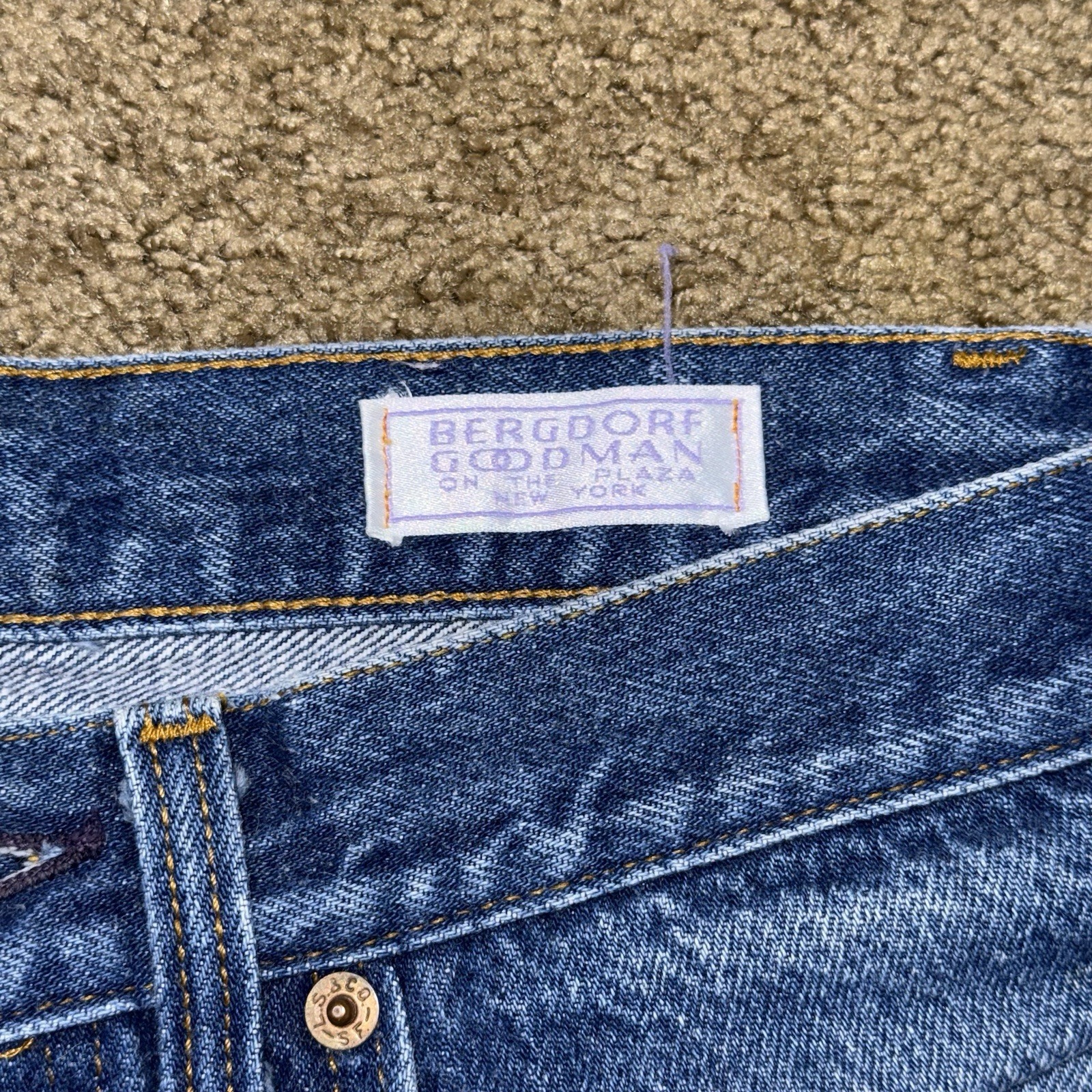 RARE Vintage Leslie Hamel Levis 501 Jeans Handpainted Appliqued Floral Patchwork image 7