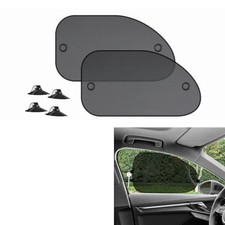 2 Pack Car Window Shade, Auto Sun Shades for Side 2 PCS Perforated Black
