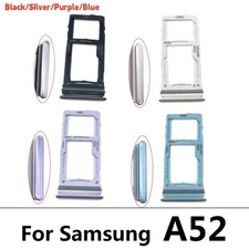 Dual SIM Card Tray Holder Slot For Samsung A52 Replacement Parts 4 Colors