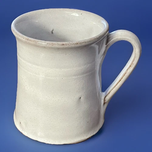 JUGTOWN WARE GLAZED COFFEE TEA CUP MUG 1989 VINTAGE POTTERY STAMPED JUGTOWN