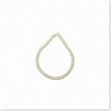 White 10mm Buffalo Bone Bead Strand for Jewelry Making