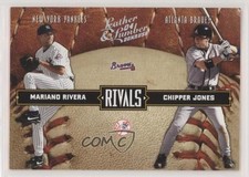 2004 Donruss Leather & Lumber Rivals Silver Mariano Rivera Chipper Jones HOF k8v