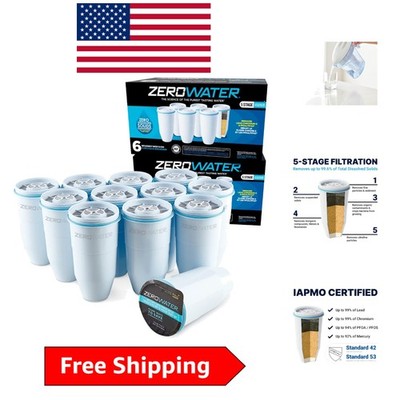 12 Pack of Culligan 5-Stage BPA-Free Water Filters - Maximum Purity Guaranteed