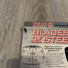 Blades of Steel For Nintendo NES. Konami. C/w Box & Manual. See Pics Torn Box