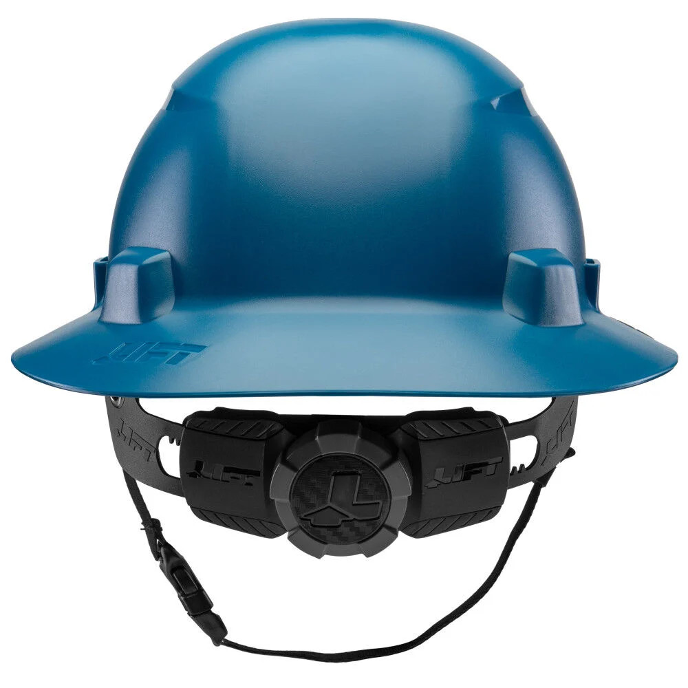 Lift Safety Idax Full Brim - Non-Vented Hard Hat, Blue