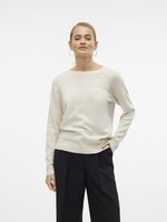 Vero Moda Damen Bluse Vmdoffy LS O-Neck Birch/Melange GrößE S