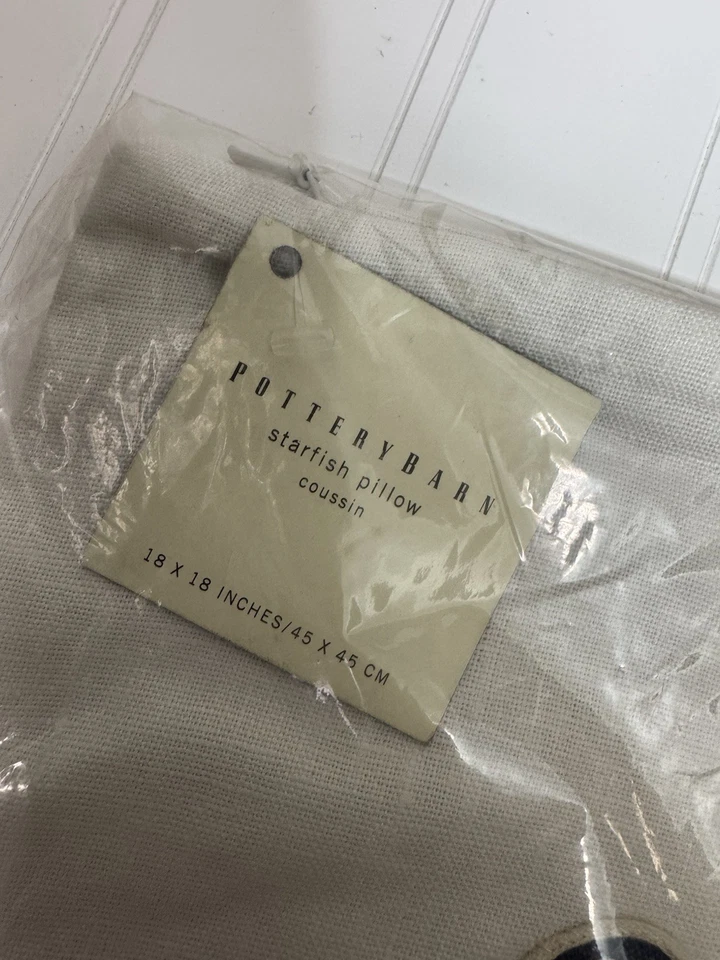 Juego de sábanas Pottery Barn Morgan azul playa estrella de mar océano Queen Foto 3 de 4