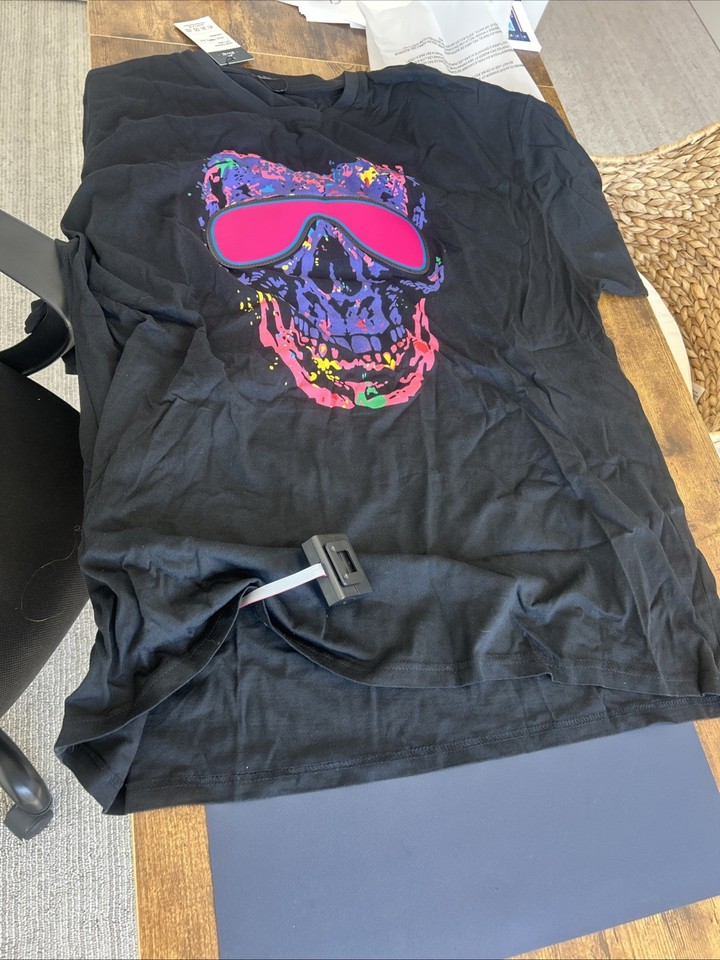 T-Shirt LED SOOOEC - Réagit à La Musique - Idéal Fête, Halloween, Cosplay - Taille M-XXL