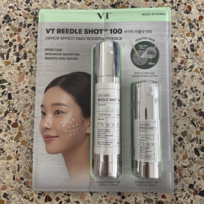 VT REEDLE SHOT 100 Essence Set Enhanced Absorption Pore Care 2.02 & 1.01 fl oz