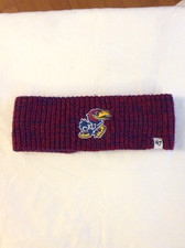 Kansas Jayhawks Red and Blue Embroidered Acrylic Headband Ladies Women '47 Brand