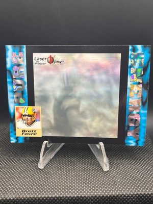 1996 Pinnacle Laser View Pure Energy Brett Favre Packers Holographic Insert #34