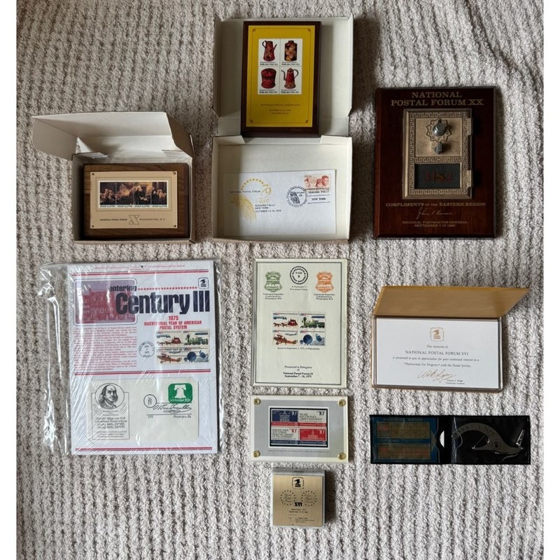 Vintage Postal Memorabilia Stamp Expo National Postal Forum Mixed Lot