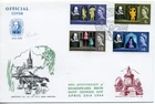 1964 SHAKESPEARE PHOS GREAT BRITAIN QE2 TRINITY CHURCH FDC SPECIAL STRATFORD PMK