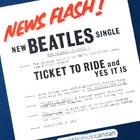 VERY RARE PARLOPHONE 1965 PROMO COVER THE BEATLES YES IT IS 7" VINYL 45