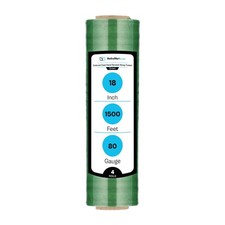18" x 1500' Packing Pallet Wrap Stretch Film Shrink Hand Wrap Tint Green 4 Rolls