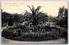 Vintage Germany Postcard DRESDEN Grosser Garten Palais Hotel Bellevue 1900s