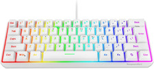 60 Wired Gaming Keyboard, 61 Keys RGB Backlit Wrist Rest Ultra-Compact Mini Wat