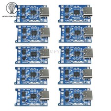 10PCS Type-C USB 5V 1A 18650 TP4056 Lithium Battery Charging Board Charger