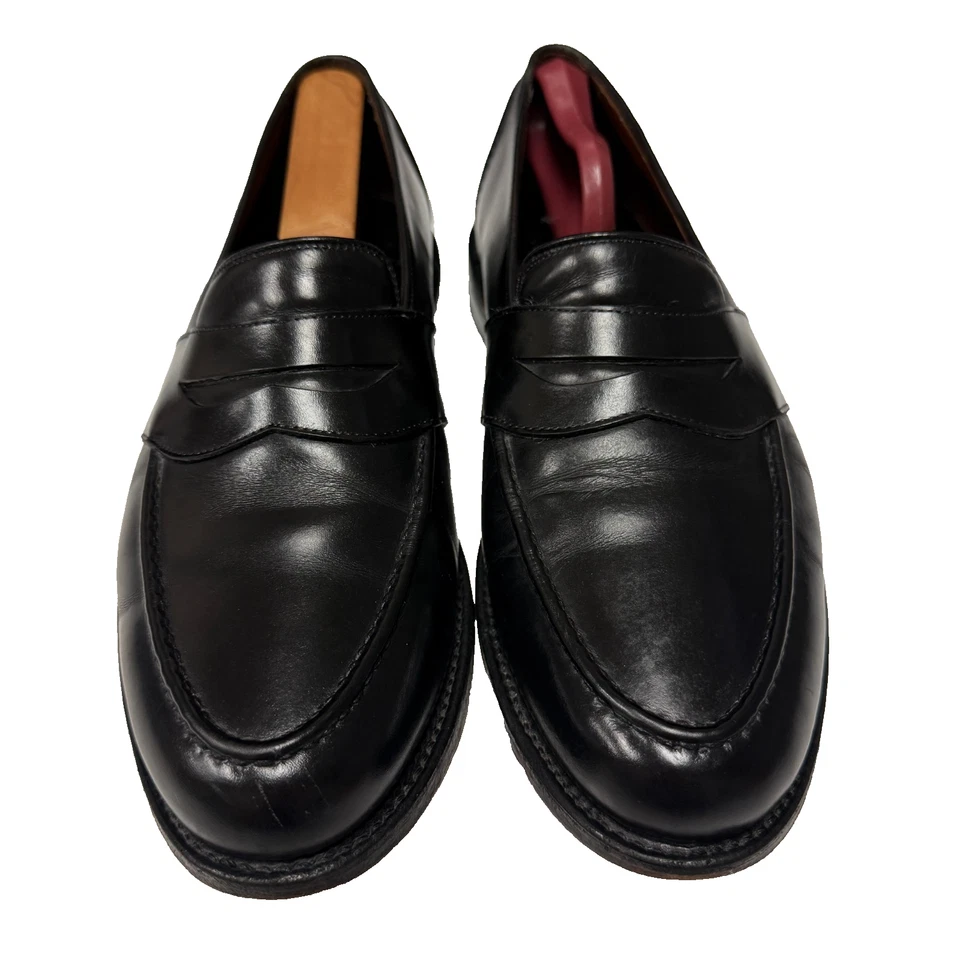 VESTIDO Allen Edmonds RANDOLPH Masculino Couro Preto Sapato PENNY Mocassim 9 D - Imagem 3 de 4