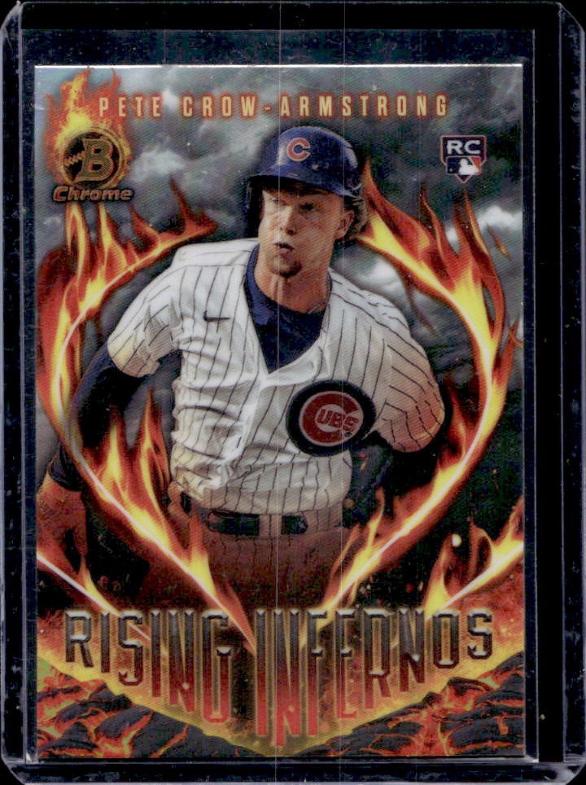 2024 Bowman Pete Crow-Armstrong Rising Infernos Chrome RC #RI-4 Cubs