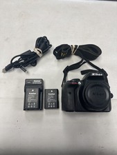 NIKON D3300 DSLR CAMERA Body w/Charger 3 Batteries - BLACK