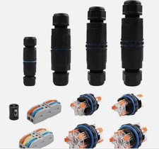 Waterproof Junction Box Connector Electric Cable Inline Wire Slim Plug IP68