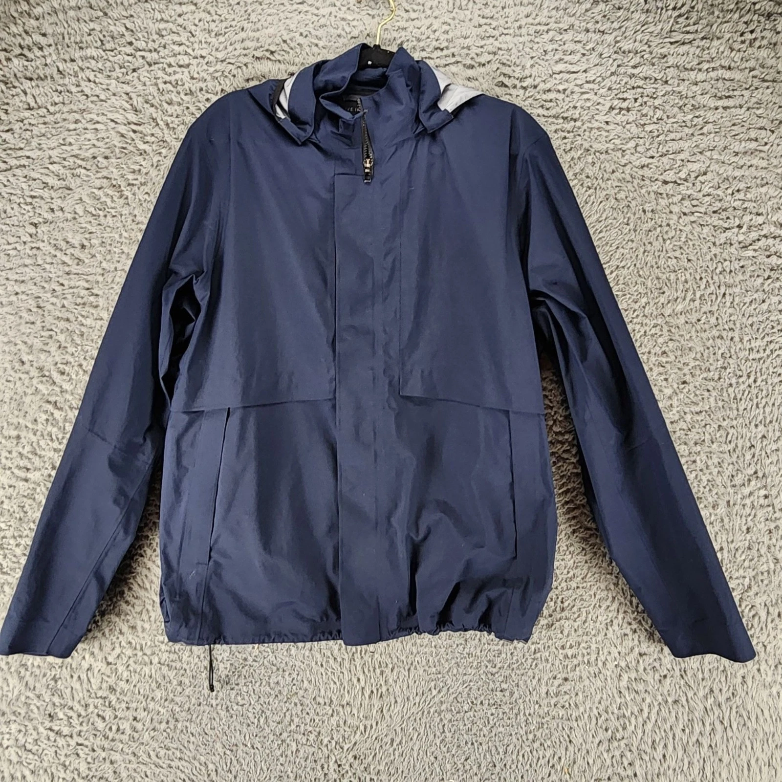 Lululemon Jacket Mens XL Navy Blue Storm Break Long Sleeve Full Zip Rain Jacket