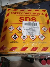 New SDS 3 Inch 3 Ring Material Safety Data Sheet Binder Bilingual Yellow 