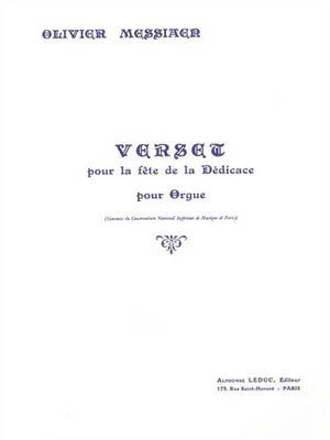 Verset pour la fete de la Dédicace pour orgue | Olivier Messiaen | Buch