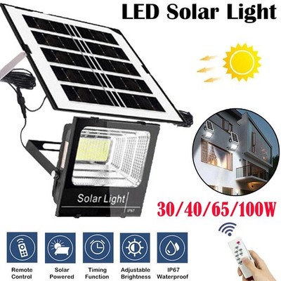 1000W Outdoor LED Solar Security Light Street Flood Light Dusk to Dawn Wall Lamp