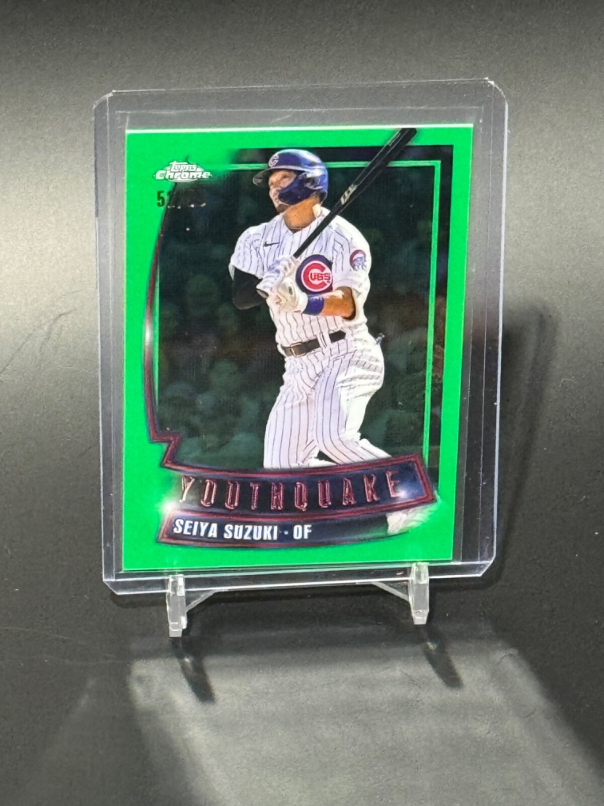2023 Topps Chrome #YQ-4 Seiya Suzuki Green Youthquake /99 CUBS