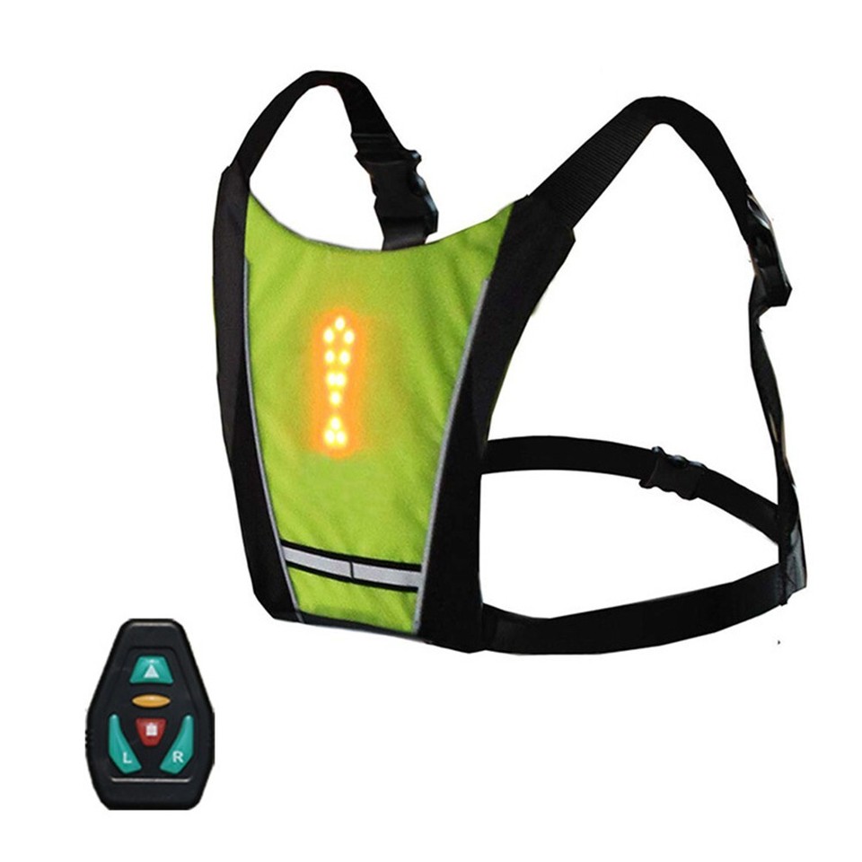 Lightweight LED Reflective Backpack with Wireless Remote for Safe