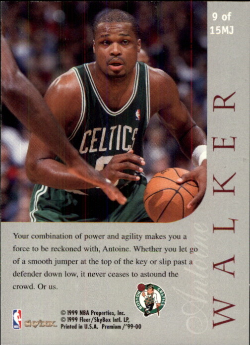 1999-00 SkyBox Premium Majestic #9 Antoine Walker Card | eBay