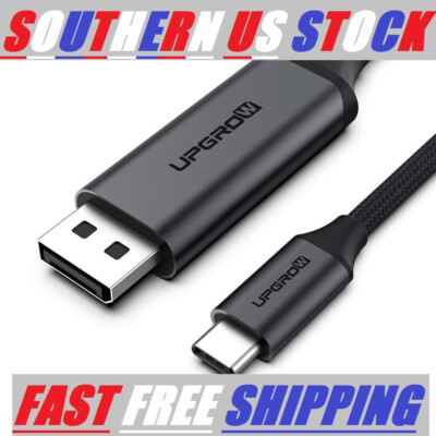 Upgrow USB C to DisplayPort Cable 4K@60Hz 6FT for MacBook Pro/Air, iPad Pro LapT